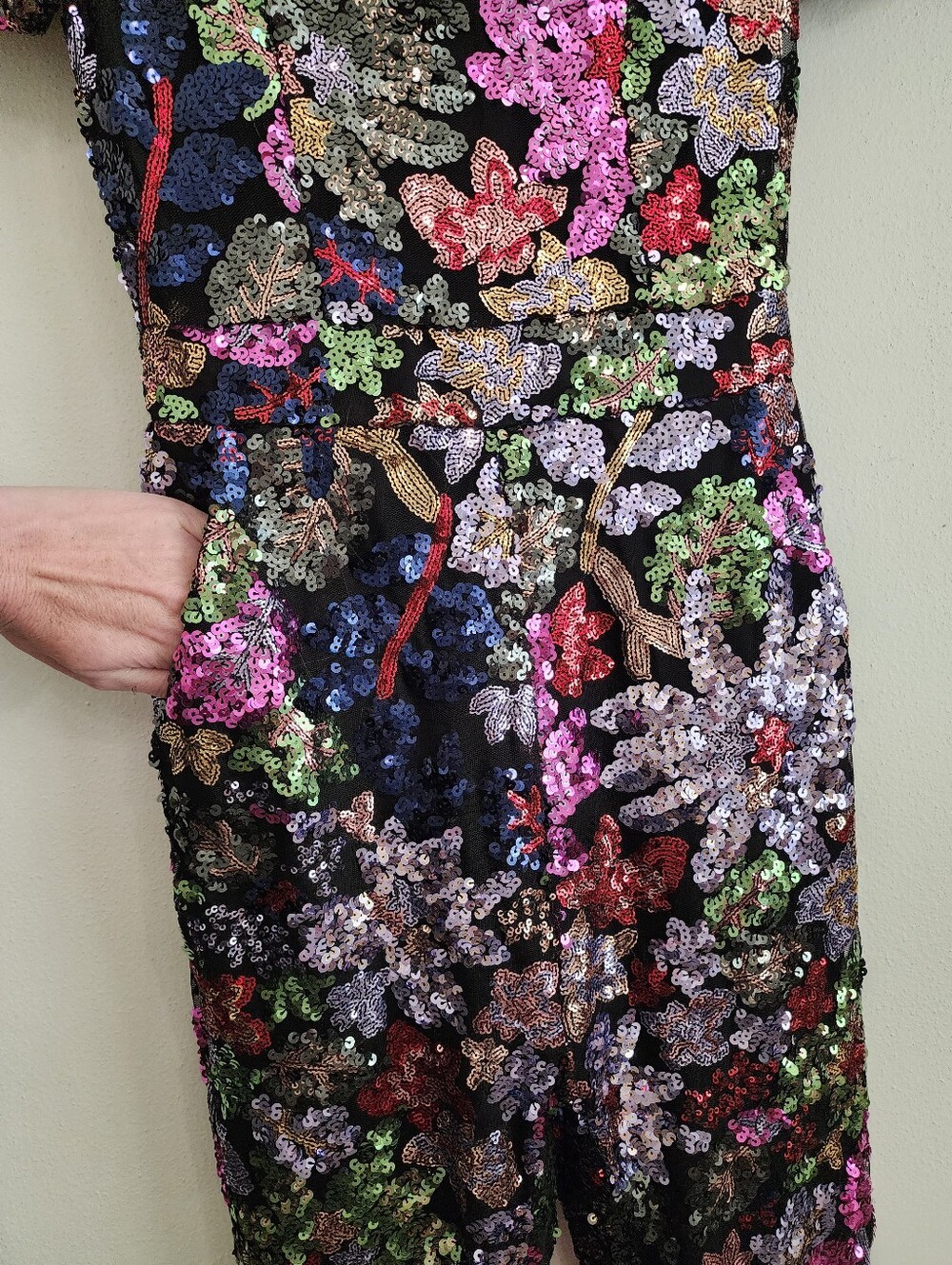 Ivy City Co. Showstopper Sequin Jumpsuit - Vibrant Multi-Color Party Jumpsuit XS - Picture 8 of 17